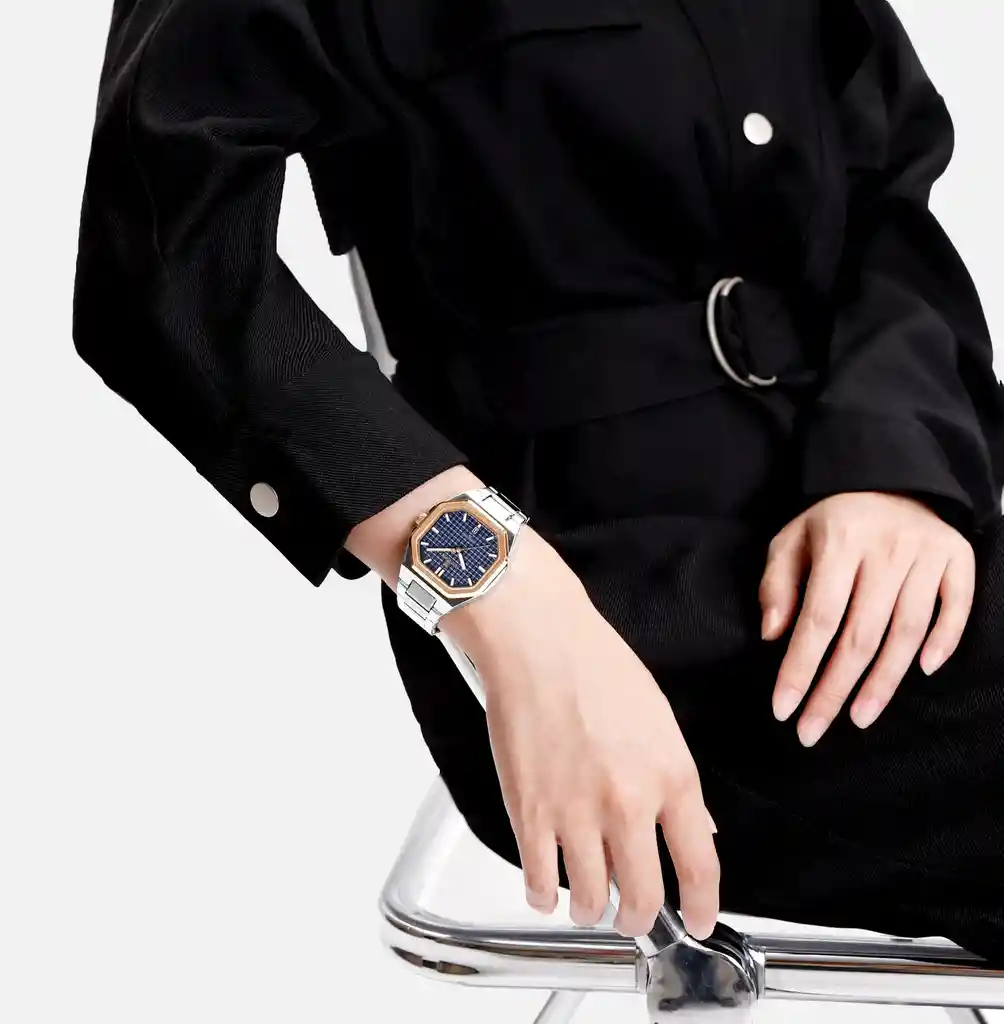 Reloj Naviforce Casual Nf5053 Mujer Acero + Estuche
