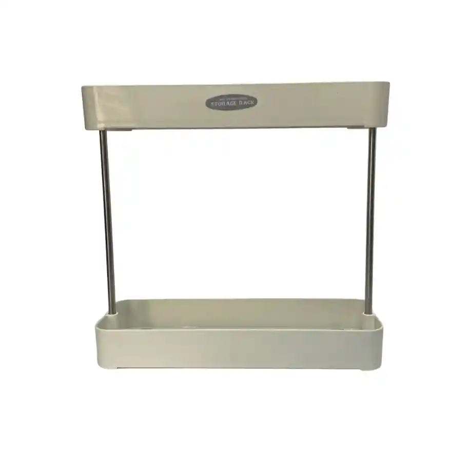 Organizador Estante De 2 Niveles Multiusos De Base Rectangular
