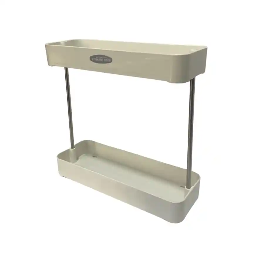 Organizador Estante De 2 Niveles Multiusos De Base Rectangular
