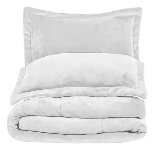 Cubrelecho Plumón Térmico Doble Cara Con Funda De Almohadas Para Cama Doble Inn Home