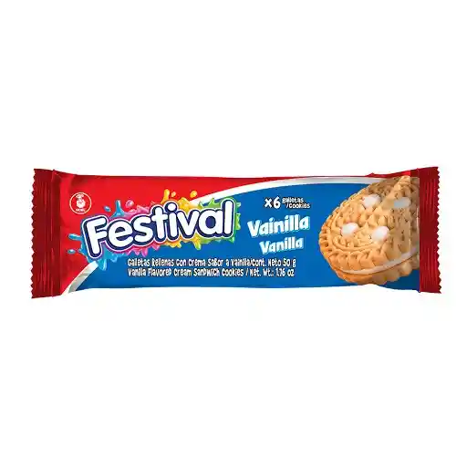 Galleta Festival Vainilla Paquete X 6 Und