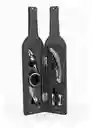 Set Destapador De Vinos Con Estuche De Lujo Botella Vino 5 Accesorios Elegante