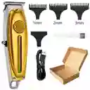 Máquina Patillera Cabello Recortadora Kemei Recargable Km-1949 Dorada 110v