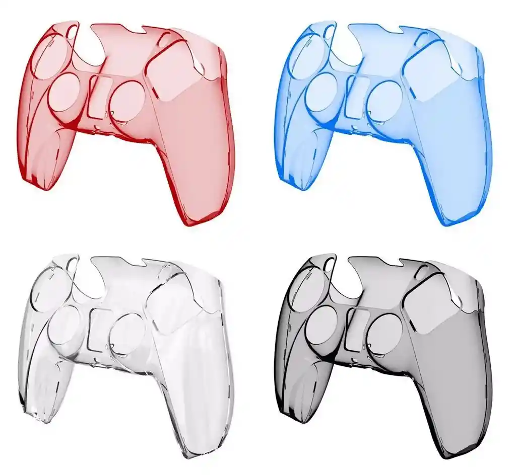 Protector Acrilico Rojo Transparente Para Control Ps5 Mando Play Station 5 Dualsense