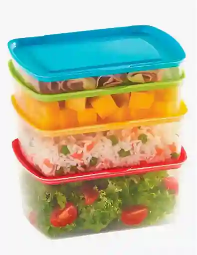 Set De Recipientes Para Alimentos X4