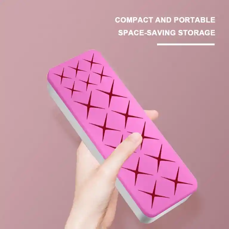Organizador De Maquillaje Veleka, Caja Para Cosmeticos, Cosmetiquera, Rosa-blanco