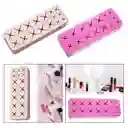 Organizador De Maquillaje Veleka, Caja Para Cosmeticos, Cosmetiquera, Rosa-blanco