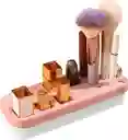 Organizador De Maquillaje Veleka, Caja Para Cosmeticos, Cosmetiquera, Rosa-blanco