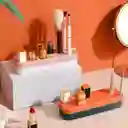 Organizador De Maquillaje Veleka, Caja Para Cosmeticos, Cosmetiquera, Rosa-blanco