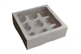 Caja Para 9 Cupcakes Con Visor