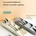 Organizador De Cubiertos, Cubertero Plástico Para Cajón, Gaveta, Ahorrador De Espacio