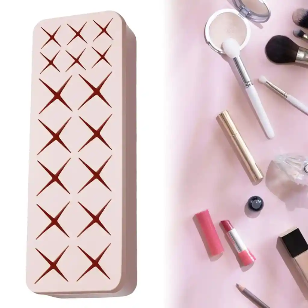 Organizador De Maquillaje Veleka, Caja Para Cosmeticos, Cosmetiquera, Beige
