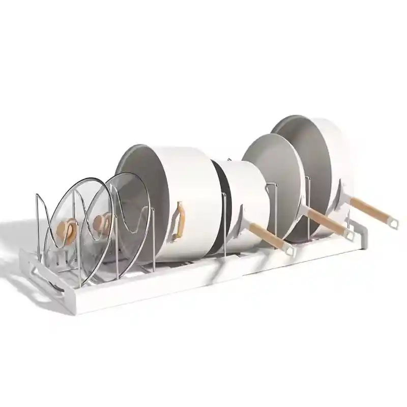 Estante Organizador De Ollas Y Sartenes Expandible Para Cocina