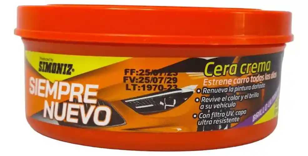 Cera Carro Super Brillo Filtro Uv Simoniz Siempre Nuevo