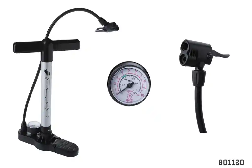 Inflador Bicicleta Moto Gw Flip Manómetro 145 Psi Ruta Mtb