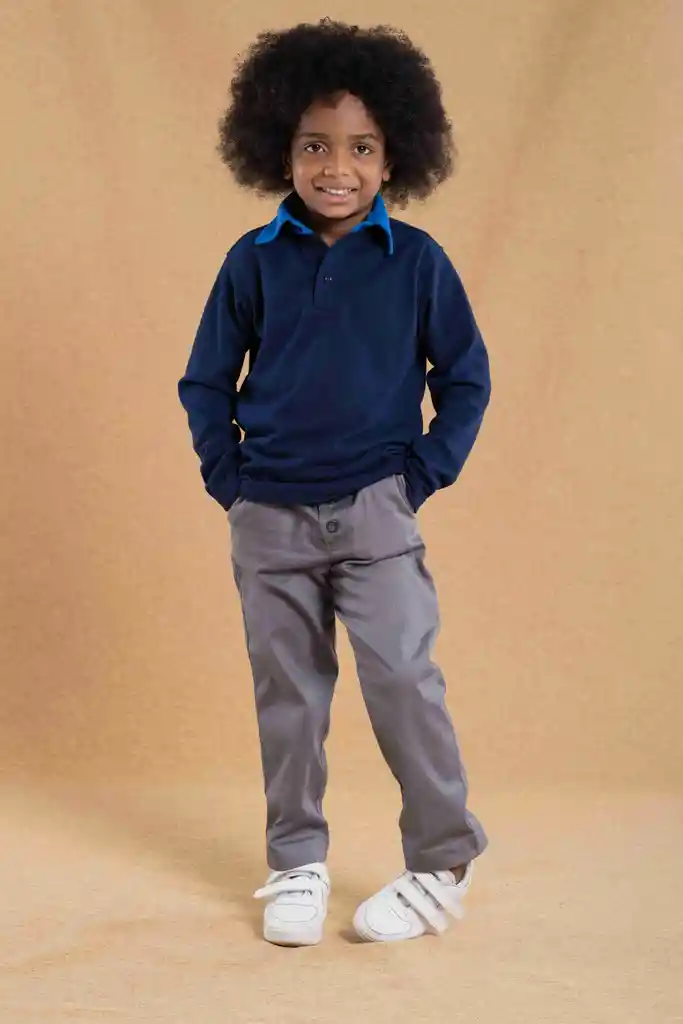 Pantalón Niños Gris Talla 6