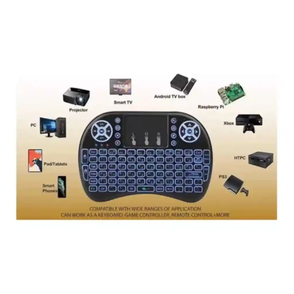 Mini Keyboard Teclado Inalámbrico Airmouse Android Smart Tv