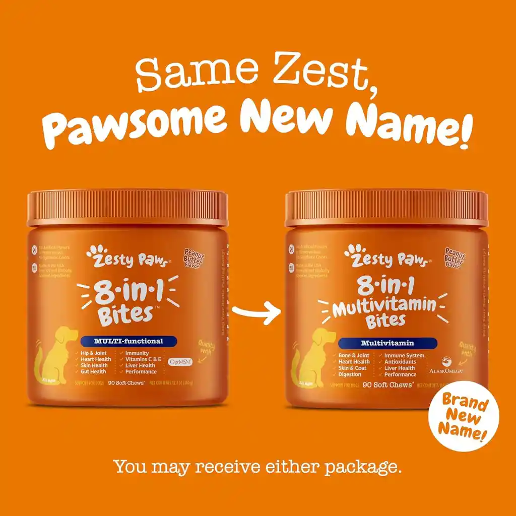 Multivitamínico Para Perros 8 En 1 Zesty Paws X 90
