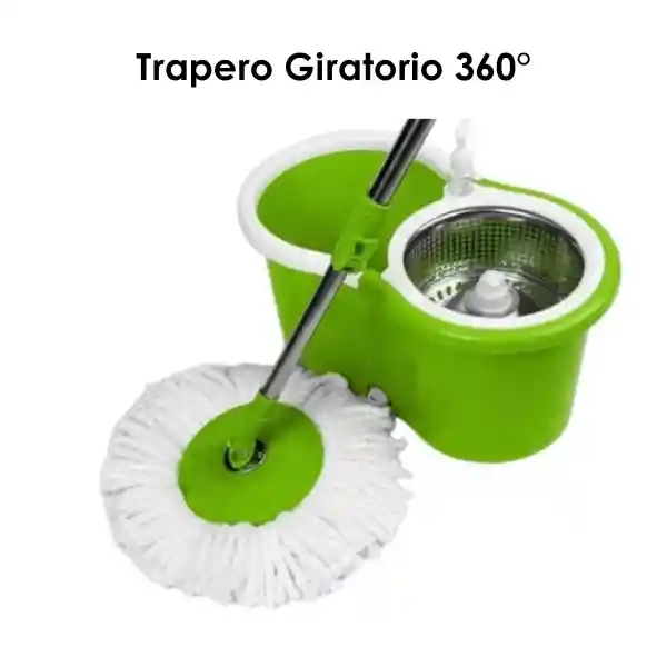 Trapero Giratorio 360° Con Balde Escurridor (rotary Mop)