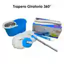 Trapero Giratorio 360° Con Balde Escurridor (rotary Mop)