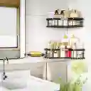 Organizador Ducha Baño Esquinero Inoxidable X2 + 1 Jabonera