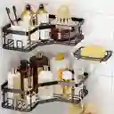 Organizador Ducha Baño Esquinero Inoxidable X2 + 1 Jabonera