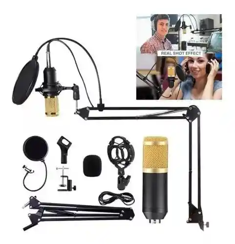 Microfono Condensador Estudio Profesional Voz Y Musica