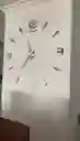 Reloj De Pared 3d Tamaño Grande Color Plateado 90cm