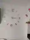Reloj De Pared 3d Tamaño Grande Color Plateado 90cm