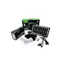 Sistema De Iluminación Portátil, Panel Solar, 3 Bombillos, Linterna, Batería, Cargador