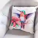 Cojín Colibrí Acuarela