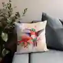 Cojín Colibrí Acuarela