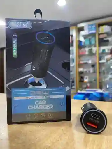 Cargador Carro Puerto Dual Usb + Tipo C Carga Rapida 20w