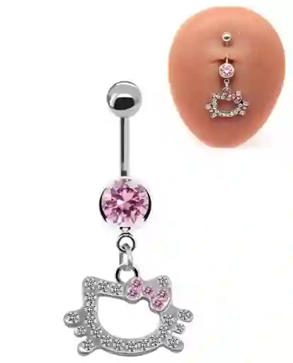 Piercing Ombligo Hello Kitty
