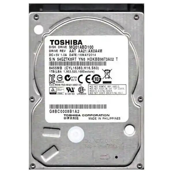 Disco Duro Interno Toshiba Mq01abd100 De 1 Tb