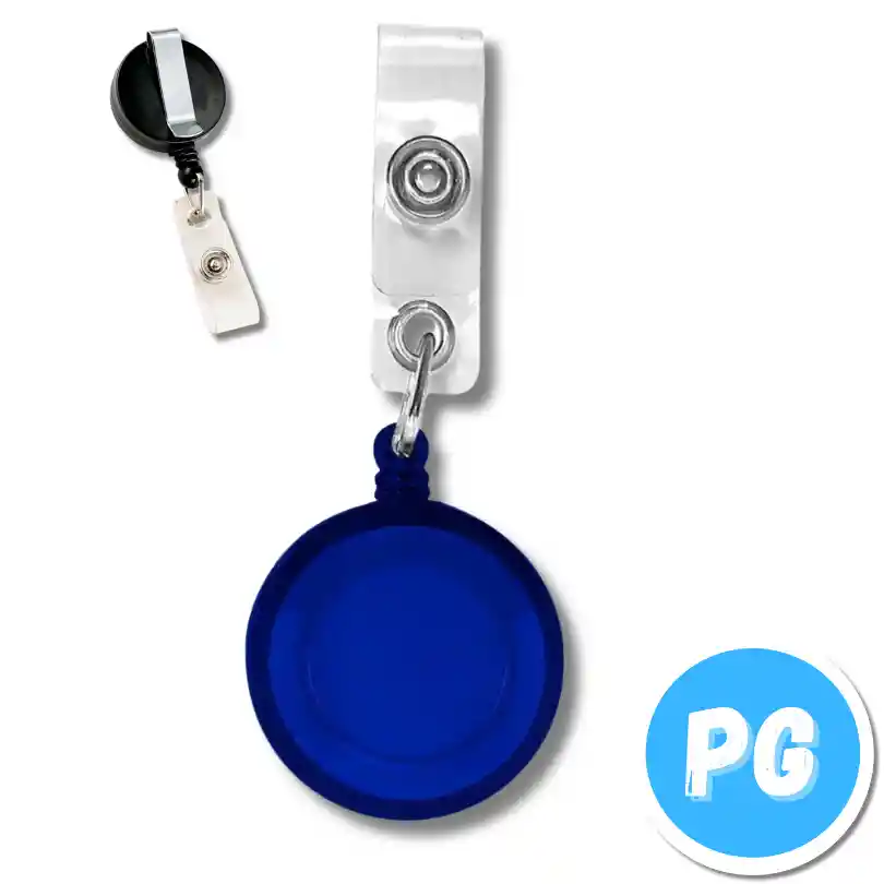 Yoyo Plastico Para Carnet Azul