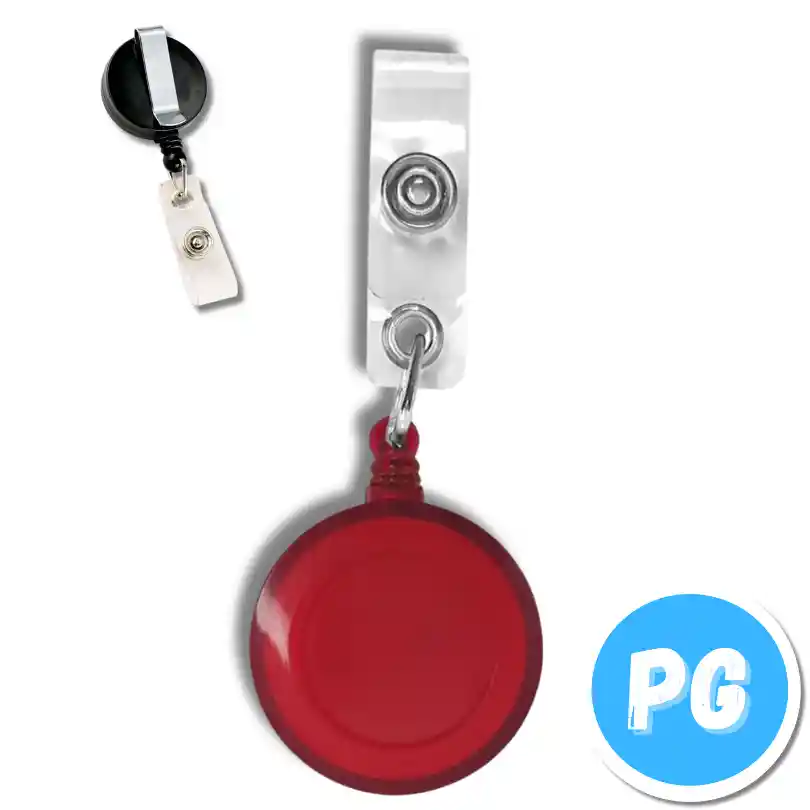 Yoyo Plastico Para Carnet Rojo