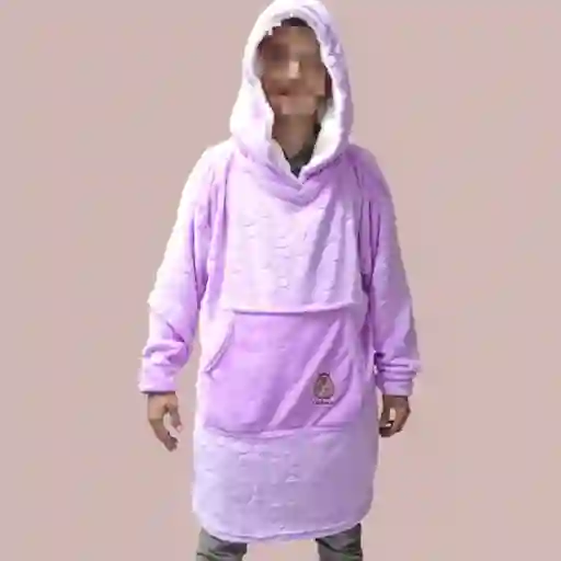 Hoodie Gigante Ovejero Talla Unica Morado