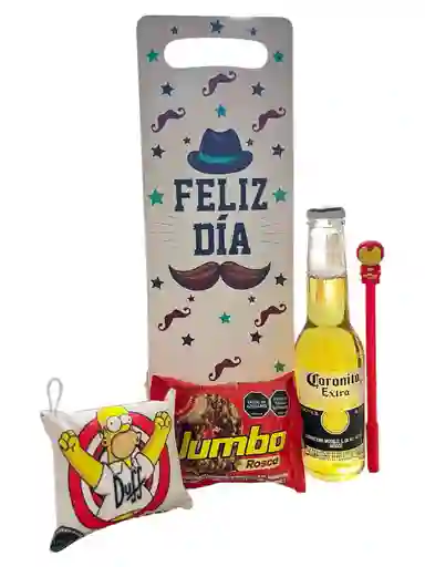Regalo Especial Para Hombre Homero Feliz Con Coronita