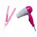 Combo Viajero: Secador Mini + Plancha Mini
