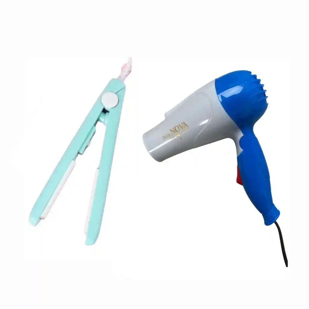 Combo Viajero: Secador Mini + Plancha Mini