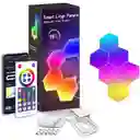 Led Rbg Hexagon Smart Gaming Light 6pcs Lxqg01 Tipo Cinta Led