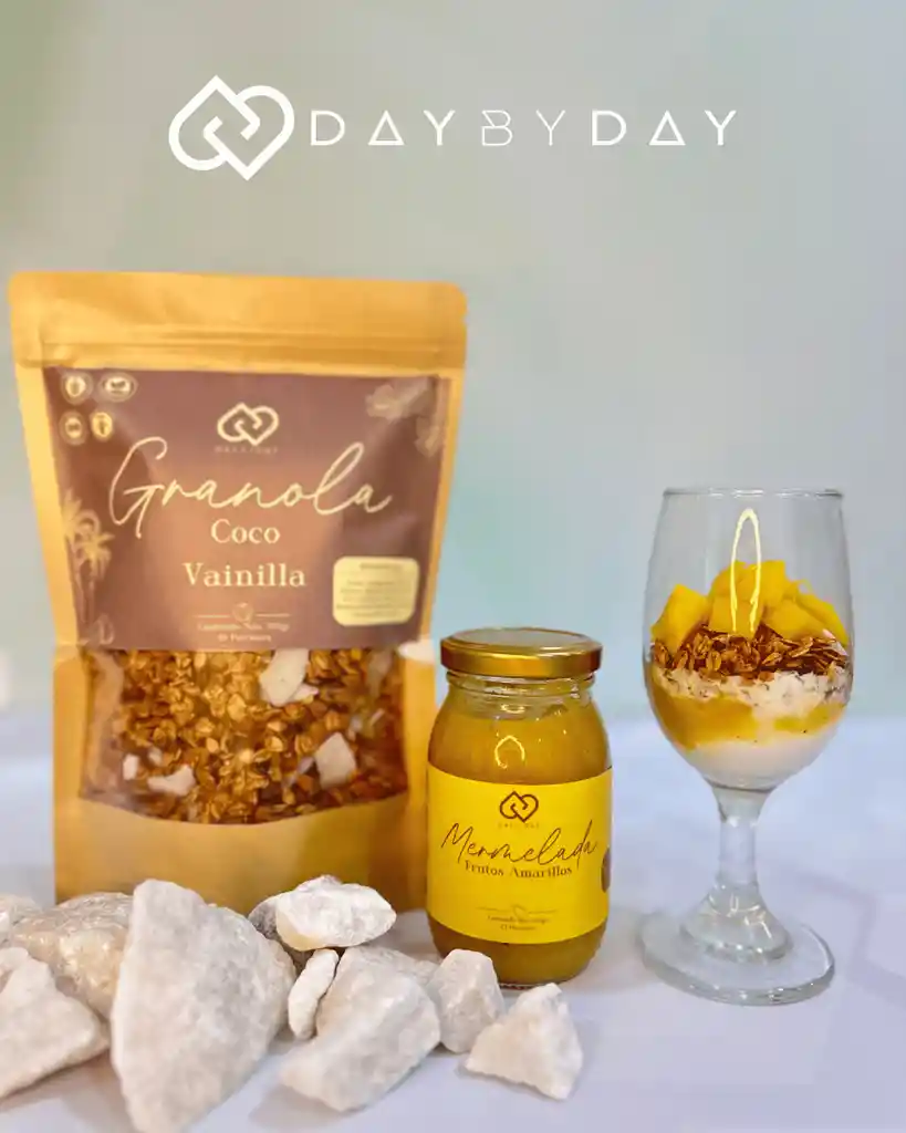 Granola De Vainilla Coco + Mermelada De Frutos Amarillos