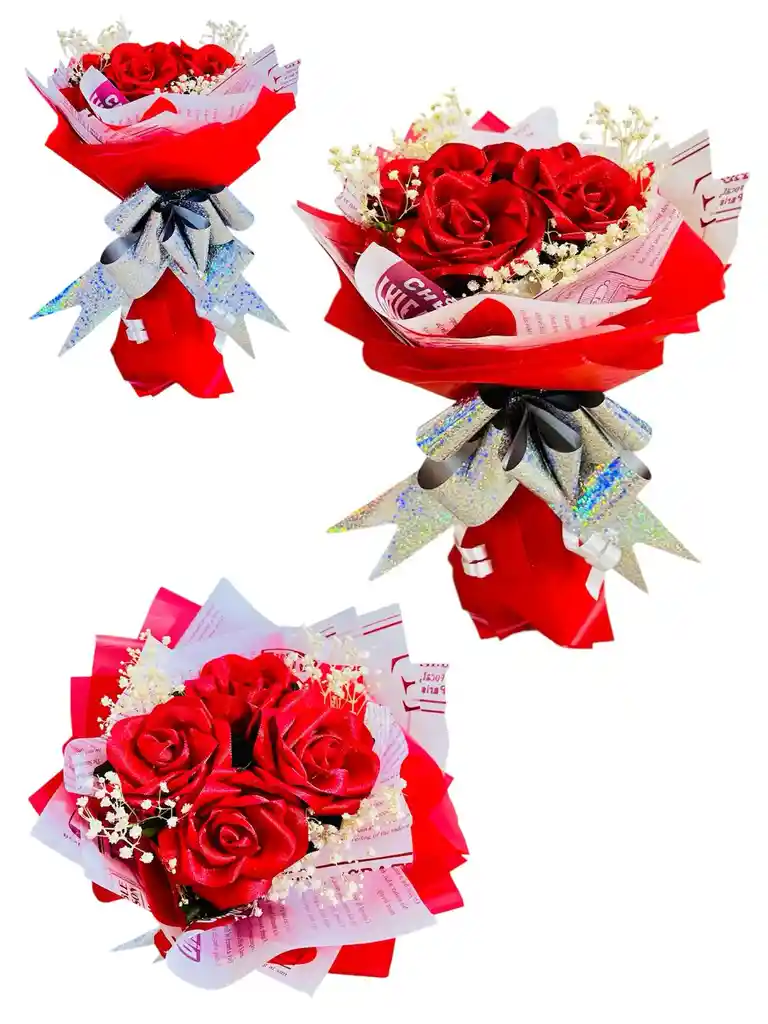 Regalo Ramo De Rosas Eternas Rojas - Amigo Secreto - Amor Y Amistad - Rosas Rojas - Dia De Amor Y Amistad