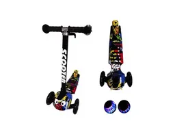 Patineta Monopatin Scooter Niños Gusanito Ruedas Con Luces Ledd