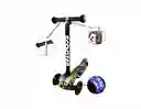 Patineta Monopatin Scooter Niños Gusanito Ruedas Con Luces Ledd