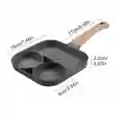 Sarten Antiadherente 4 Puestos Para Huevos Arepas Pancakes