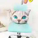 Cojín Cara De Gato Ojos Azules