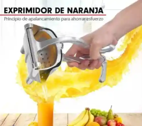 Exprimidor Manual Extractor Naranja Fruta Cítricos Aluminio