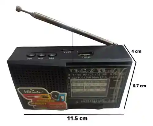 Radio Mini Fox / Power Bank / Am/fm /sw /micro Sd